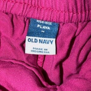 Old Navy Fuchsia High-Rise Shorts